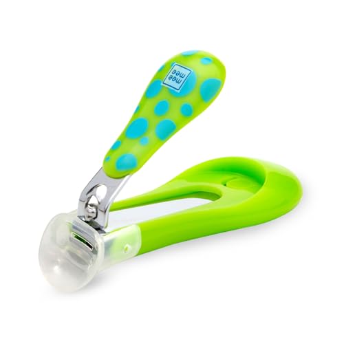 Mee Mee Protective Baby Nail Clipper with Skin Guard, Green, Safe Baby Nail Trimmer, Easy Grip Design, Pack of 1