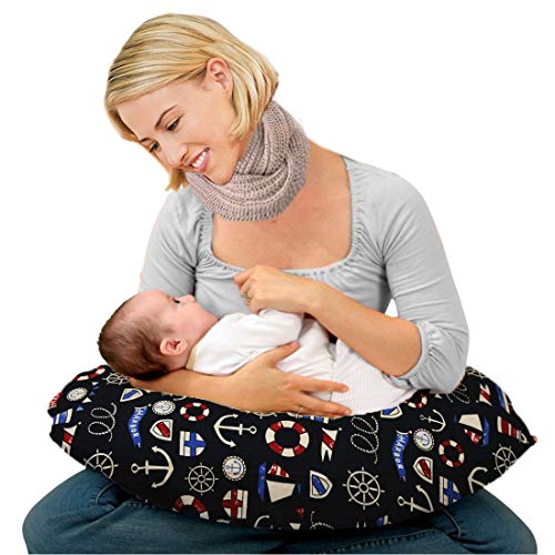 Kradyl Kroft 5in1 Baby Feeding Pillow with 100% Cotton Removable Cover | Breastfeeding Pillow | Nursing Pillow with Belt and Hoop (Columbus 2.0)