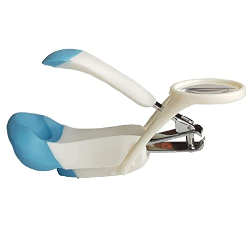 JUNIOR JOE Baby Nail Clipper with Magnifier Glass (Blue)
