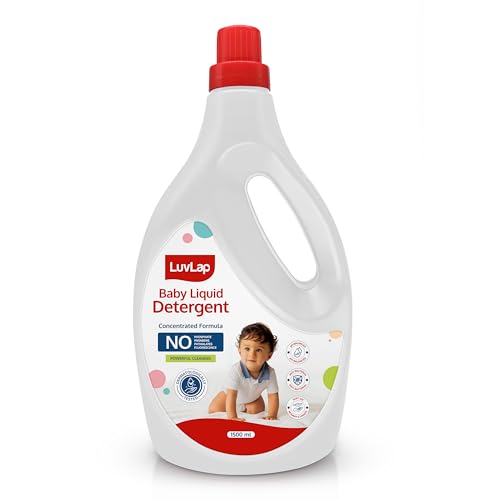 LuvLap Baby Laundry Detergent 1500ml, pH Balanced, No harsh chemicals, Safe for mommy's hands & baby's skin, Anti-Bacterial, Softens clothes & Removes Stains & Odour, Dermatologically tested Liquid