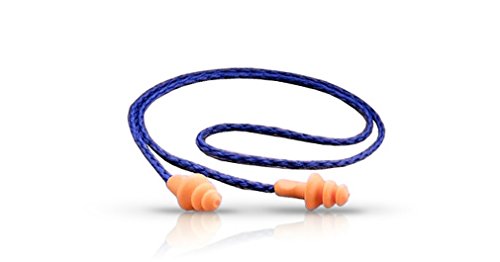 3M 1270 Ear Plug Corded, Extra Soft, Reusable Earbuds Noise Cancellation, Soundproof Earplug Use For Underwater, Meditation, Study, Flight Travel, Sleeping, Sound Block Up To 24 Decibel (Pack of 5)