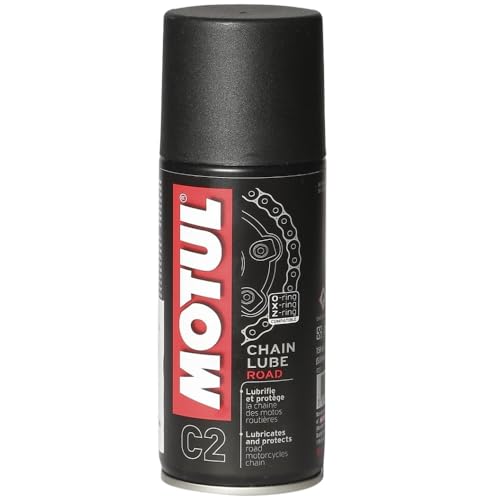 Motul C2 Motorcycle Chain Lube | Advanced Lubrication Spray for Bike Chains | Protects Against Wear & Corrosion, Improves Chain Life | Suitable for All Bikes (150 ml)