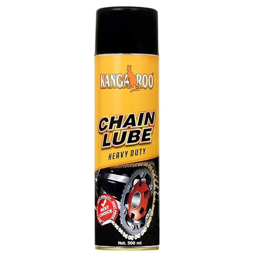 Kangaroo Chain Lube Spray For Bikes (500 Ml) Long-lasting Lubrication | Anti-rust & Corrosion Protection | High Performance In All Weather | For All Motorcycle Chain Types