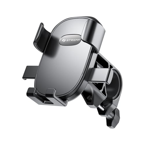STRIFF MoRide1 Bike Phone Mount with 360° Rotational, Strong Hold for Scooty/Scooter/Bike/Motorcycle Compatible with 4.7 to 6.8 inch Devices(Black)