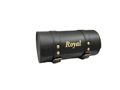 Seize The Ride Motorcycle Saddle Bag Capacity, Heavy Fabric, Compatible with RE Classic Bullet 350/500cc, Single Side (Royal Gold)