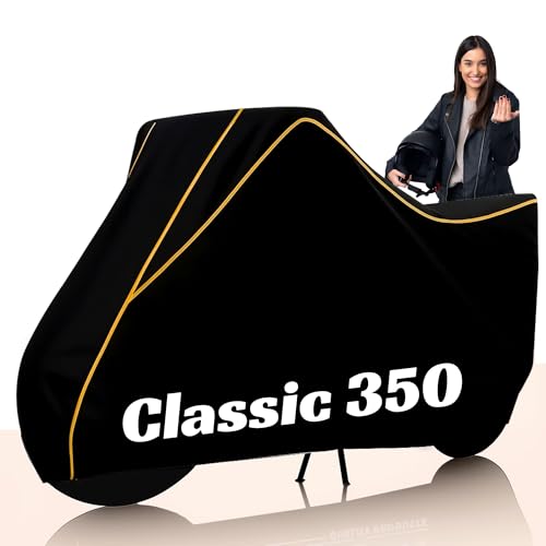 Kayme Classic 350 Water Resistance Bike Cover Heavy Duty Premium Taffeta Motorcycle Cover | UV Protection, Dustproof, All Weather, Scratchproof, Two Wheeler Body Cover with Elastic Bottom | For