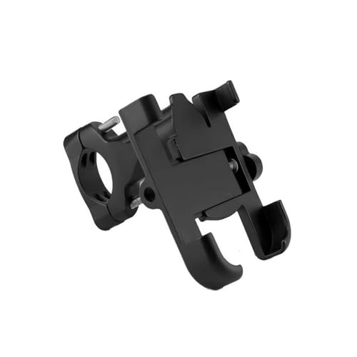 Glangeh Bike Mobile Stand | Full Metal (Aluminium Alloy)- Handle Bar | 360° Rotation | Anti-Vibration Clamp | Fits 4.7? 7.2? (Black) Smartphones, Bike Mobile Holder
