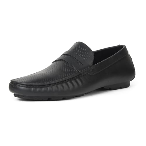 Bata Nu Driver Men's Black Loafers - 7 UK (8526921)