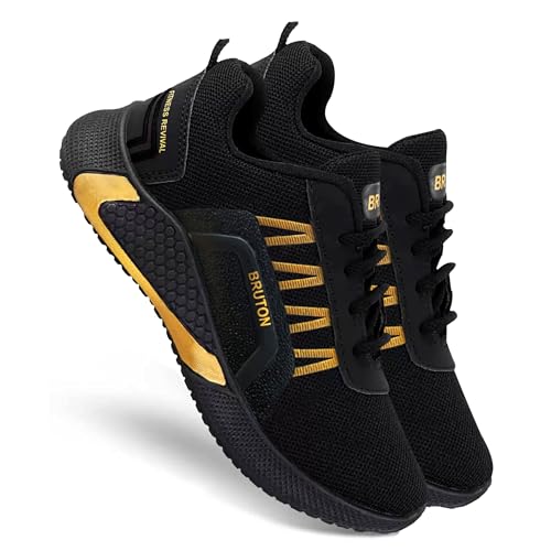 BRUTON Men's Shoes For Trendy Shoes | Casual Shoes | Sports Shoes | Running Shoes | Yoga Shoes - Size - 7 Black - 7 UK