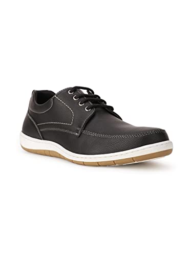 Bata I-and Laceup Men's Black Casual Shoes - 8 UK (8216179)