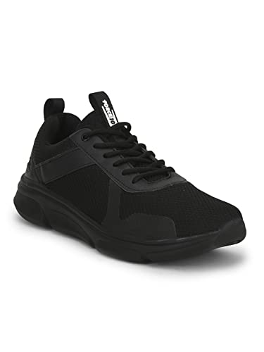 Liberty Men Roger-E Black Running Shoes - 9 UK