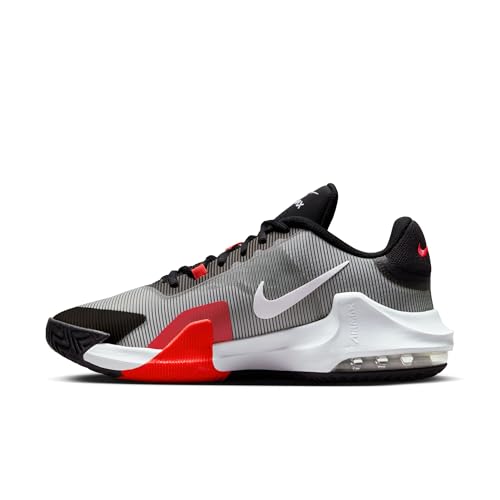 Nike Mens Impact 4 Black/White-Bright Crimson Basketball Shoes UK 8