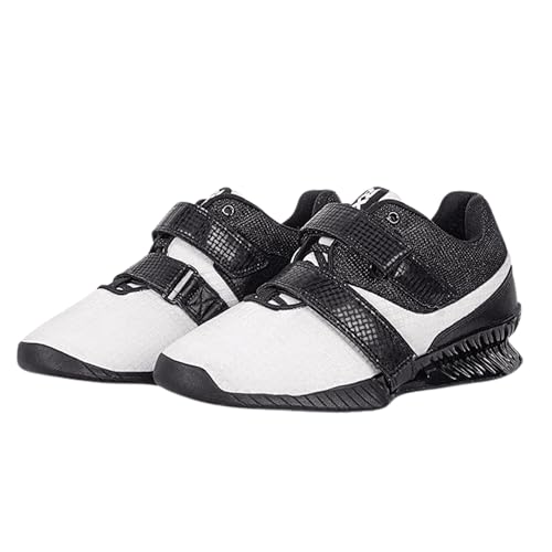 RXN WLS-4 Men's Hercules Weightlifting Shoes (Black/Grey, Numeric_6)