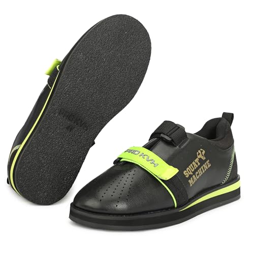 PRO KVH Weightlifting Shoes for Squats, Deadlifts, Heavy Lifting, Weight Training - Barefoot & Minimalist Cross-Trainer Sneakers for Men's Gym Fitness