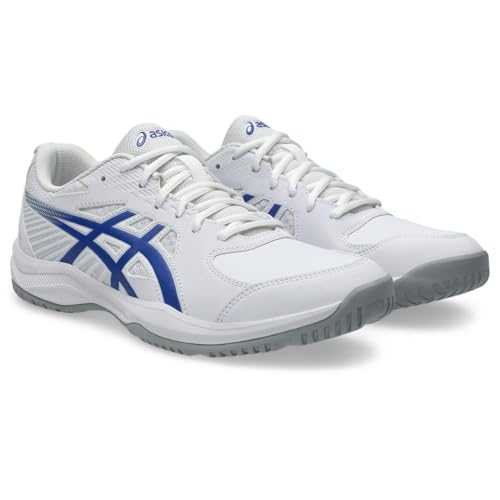 ASICS Mens Court Slide 4 White/Dark Cobalt Tennis Shoes - 8 UK (1041A483.101)