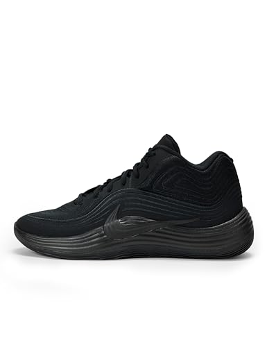 Nike Men Precision 8 MID Black/Black-Black Basketball Shoes 6 UK