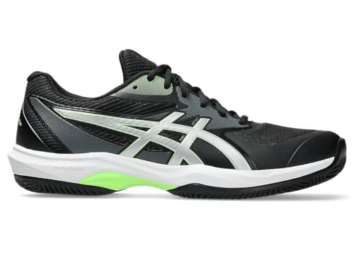 ASICS Mens Game FF Clay Black/Lime Burst Tennis Shoes - 12 UK (1041A506.002)