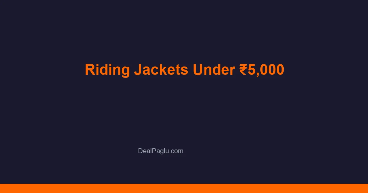Best Riding Jackets Under ₹5,000 in India 2026 — Mesh, Textile & CE Armour