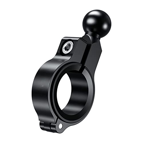 YELLOWFIN 17mm Ball Handlebar Mount Base for Bike & Motorcycle, Aluminium Fixed Clamp Mobile Holder Base with Allen Key, GPS/Phone Mount Adapter for Handlebar