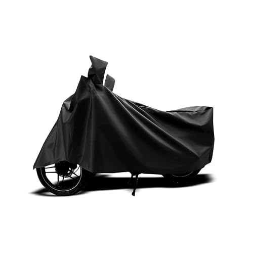 Sulfar Universal Bike Cover UV Protection & Dustproof Bike Body Cover for Two Wheeler Bike Scooter Scooty Activa (Black)