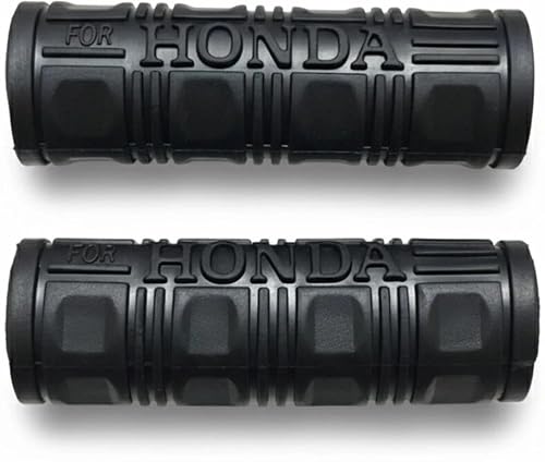 YM DHANVI Traders Premium Rubber Handlebar Grips Compatible with Honda Bikes & Scooters | Anti-Slip Heavy Duty Replacement Handle Grip Set (Standard 22mm 7/8 Inch, Black, 1 Pair)