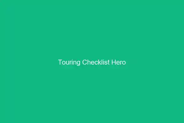 Motorcycle Touring Checklist