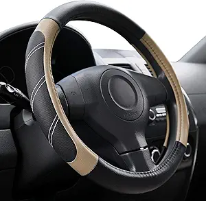 Elantrip Leather Steering Wheel Cover