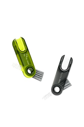 3-in-1 Earbuds Cleaning Pen Kit for AirPods & Bluetooth Earphones, Portable Headphone Cleaner with Soft Brush, Flocking Sponge & Metal Tip, Keyboard and Charging Case Cleaning Tool