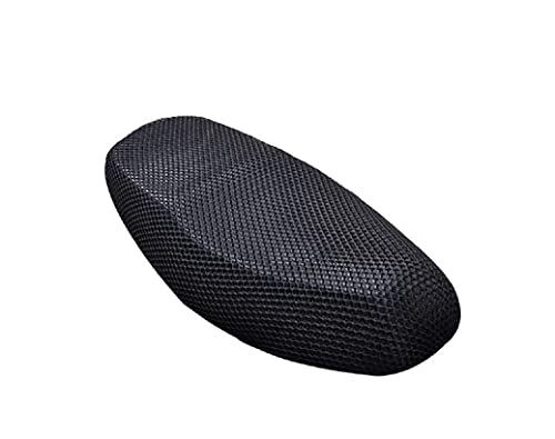 A2D Mesh Net Bike Seat Cover Cushion for Sweat Free Comfortable Riding for Hero Passion Pro ES, Black, Nylon
