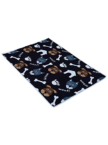 AAZEEM Soft Light Weight Mat for Dogs,Cats & Pets, (Size-M),Black