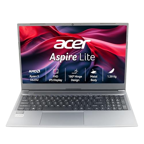acer SmartChoice Aspire Lite, AMD Ryzen 5-5625U Processor, 16 GB/512 GB, Full HD, 15.6