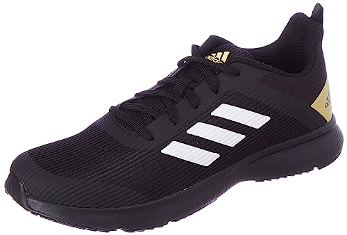 Adidas Men Mesh Racard M Running Shoe CBLACK/FTWWHT/HALGOL (UK-6)