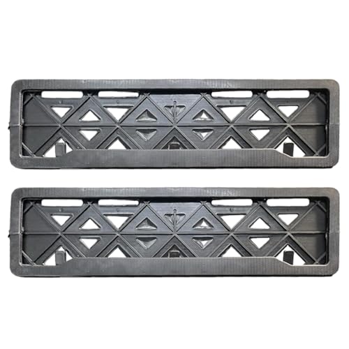Aksmit High Security Registration Car Number Plate Frame | HSRP Car Number Plate Cover (Front & Rear) | IND Number Plate Frame | Standard Size (51 x 14 cm) for Universal License Plate Covers