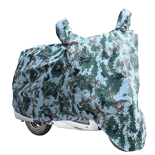 AllExtreme 100% Tested Waterproof Scooty Cover Compatible with Activa Maestro and All Two Wheeler Scooter Dustproof Indoor Outdoor UV Protection Heavy Duty Polyester Rain Bike Body Cover (Army Green)