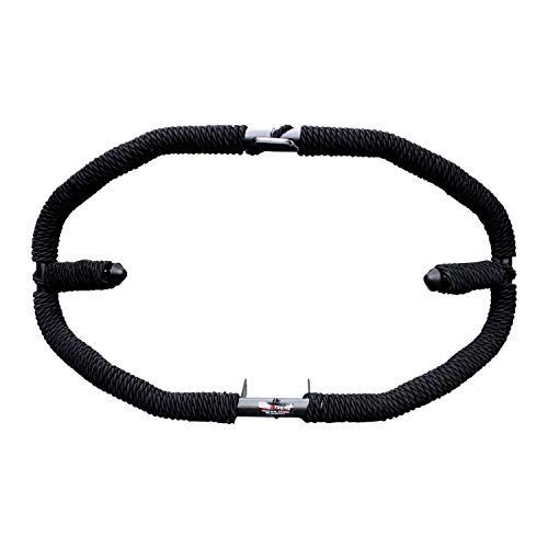 AllExtreme Heavy Duty Metal With Rope Stylist Real Customized 8 Bend Black Rope Safety Leg Crash Guard For Royal Enfield Bullet Classic 350/500, Standard and Electra