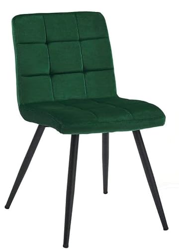 Amazon Brand - Umi Velvet Swivel Office Chair with Height Adjustable Armrests Desk Chair, 360 Degree Rotation, Chrome Metal Base and Castor Wheels in Dark Green