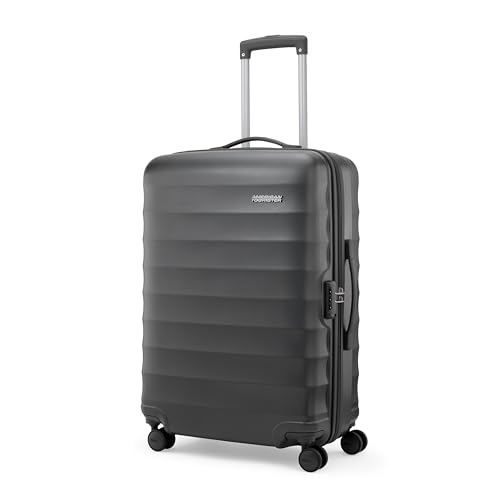 American Tourister Barcelona | Check-in Trolley Bag (69 cm) | 360° 8 Wheel Travel Luggage | Hard Case Polycarbonate Suitcase | Mounted Combination Lock | Gun Metal