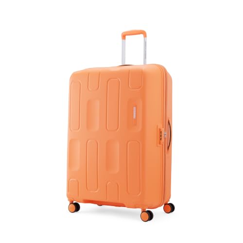 American Tourister Ivy 2.0|Large Size Check-in Spinner Trolley Bag (79 cm)|360° 8 Wheel Travel Luggage|Hard Case Polypropylene (PP) Suitcase|Combination Lock|Tan Orange