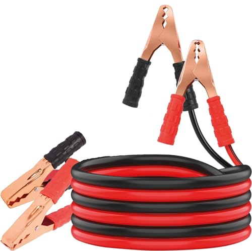 AMOAMI (500AMP) Booster Cable for Car Battery || Jumper Cable Battery Storage || Wire Clamp with Alligator Wire || Start Dead Battery || Emergency with Carry Bag, (6.3 FT)