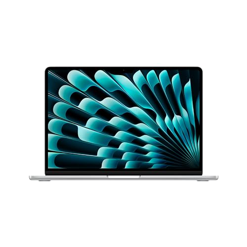 Apple 2024 MacBook Air 13″ Laptop with M3 chip: 34.46 cm (13.6″) Liquid Retina Display, 16GB Unified Memory, 512GB SSD Storage, Backlit Keyboard, 1080p FaceTime HD Camera, Touch ID- Silver
