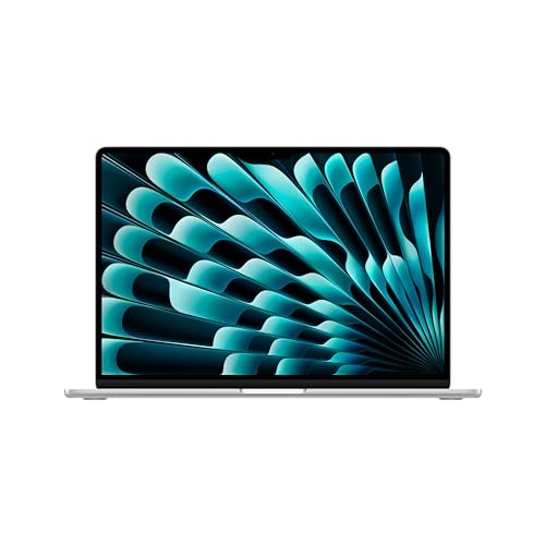 Apple 2024 MacBook Air 15″ Laptop with M3 chip: 38.91 cm (15.3″) Liquid Retina Display, 16GB Unified Memory, 512GB SSD Storage, Backlit Keyboard, 1080p FaceTime HD Camera, Touch ID- Silver