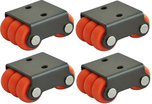 APPSTER 4pcs Castor Wheel Roller Baby Sixer Fix Caster Wheels Size: 20mm | 150Kg Load Capacity Heavy Duty for Trolley, Furniture, Table, Bed, Office - Pack of 4pcs