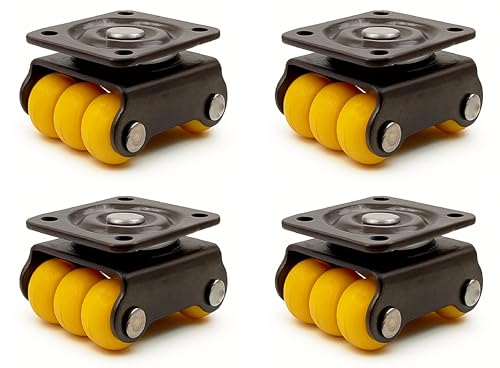 APPSTER SMALL Size 23mm MINI 4pcs Revolving Caster Wheel 100KG Load Capacity | Roller Sixer Castor Wheels | 360 Degrees Rotating for Trolley, Furniture, Table, Sofa, Bed, Office- Pack of 4pcs