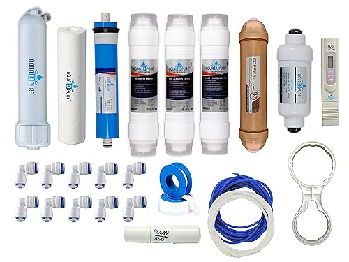 AQUA D PURE Complete RO Service Kit with 4 in 1 Copper Filter Cartridge,Suitable For All Type of RO Water Purifier