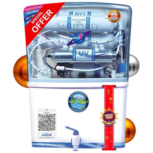 Aqua RO Next 7-in-1 Domestic Water Purifier (RO+ UV+UF+ COPPER+ Zinc+ HIGH TDS MEMBRANE+ TDS SET) | 20 LPH | 12L Storage | Automatic ON/OFF*,1 Year Warranty(GRAND PLUS*).