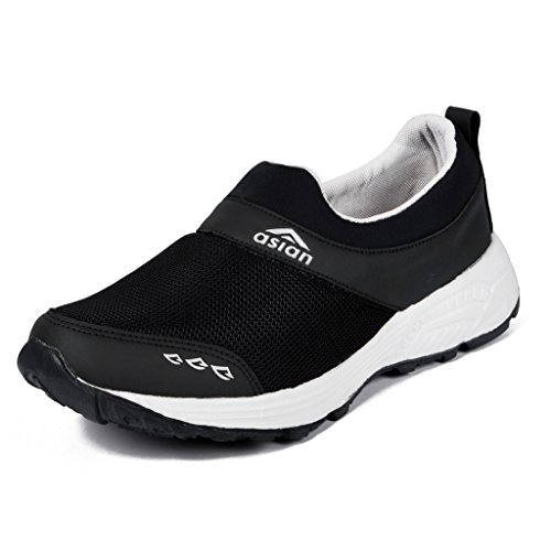 ASIAN F-04 Running Shoes,Gym Shoes,Training Shoes,Walking Shoes,Sports Shoes for Men Black,UK 7
