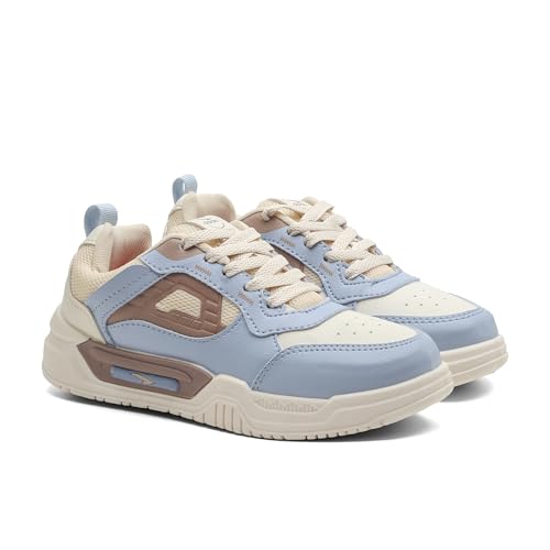 ASIAN Stella-02 Women’s Sneakers | Comfortable Walking, Running & Casual Shoes | Stylish Lightweight Design with Steady Grip (CREAMSKY) -UK 7