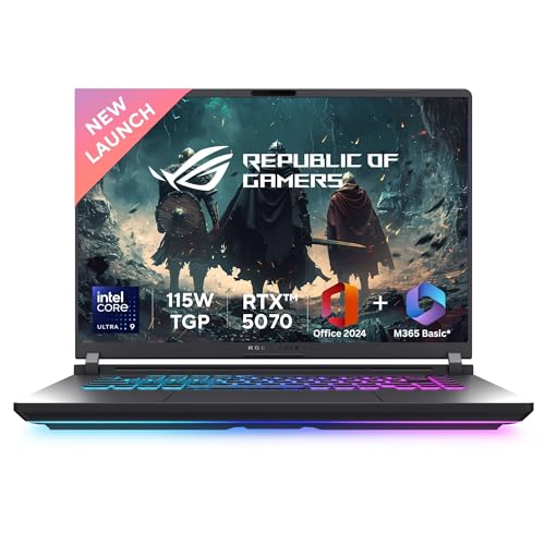 ASUS ROG Strix G16,Intel Core Ultra 9 275HX,Gaming Laptop(RTX 5070-8GB/115W TGP/32GB/1TB /2.5K QHD+/16