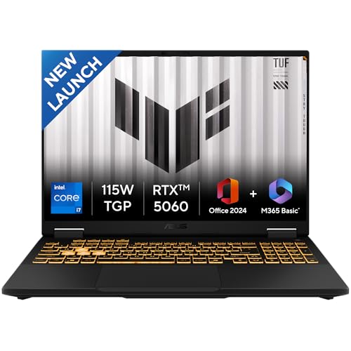ASUS TUF F16, 14th Gen,Intel Core i7 14650HX,RTX 5060-8GB,16GB,1TB,FHD+,16