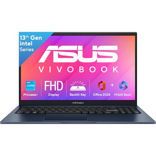 ASUS Vivobook 15, 13th Gen, Intel Core i3-1315U, 16GB RAM, 512GB SSD, FHD, Anti-Glare, 15.6